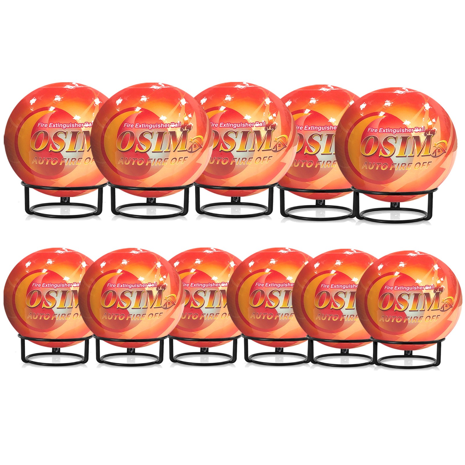 11 PACK Automatic Fire Ball Extinguisher With Bracket for ABCEF Type Fire