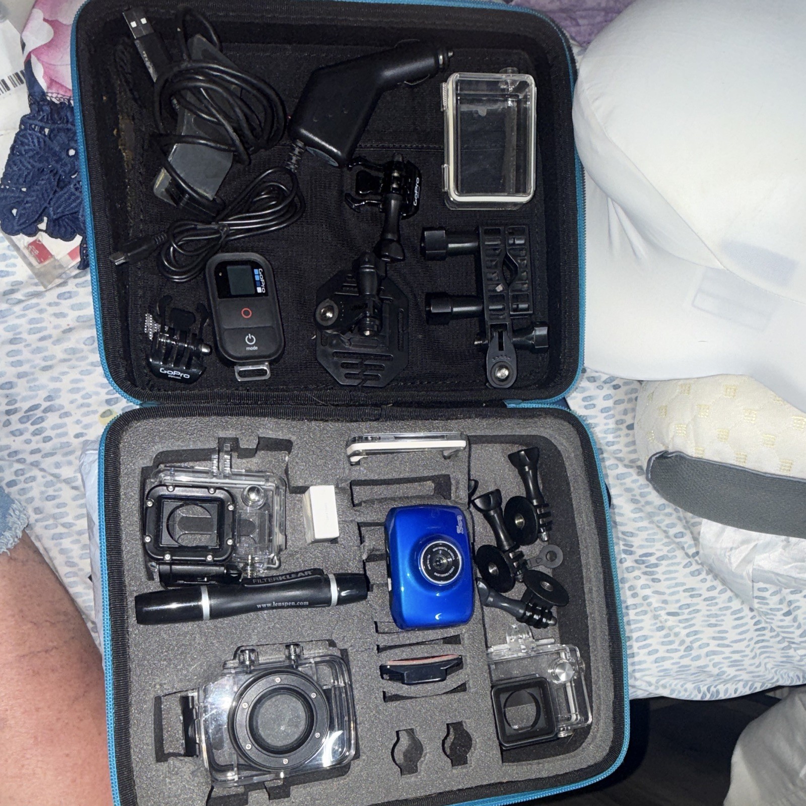Wryo Action Camera and acc.  Bundle for GoPro w/ Case, Remote, Mounts, Housing