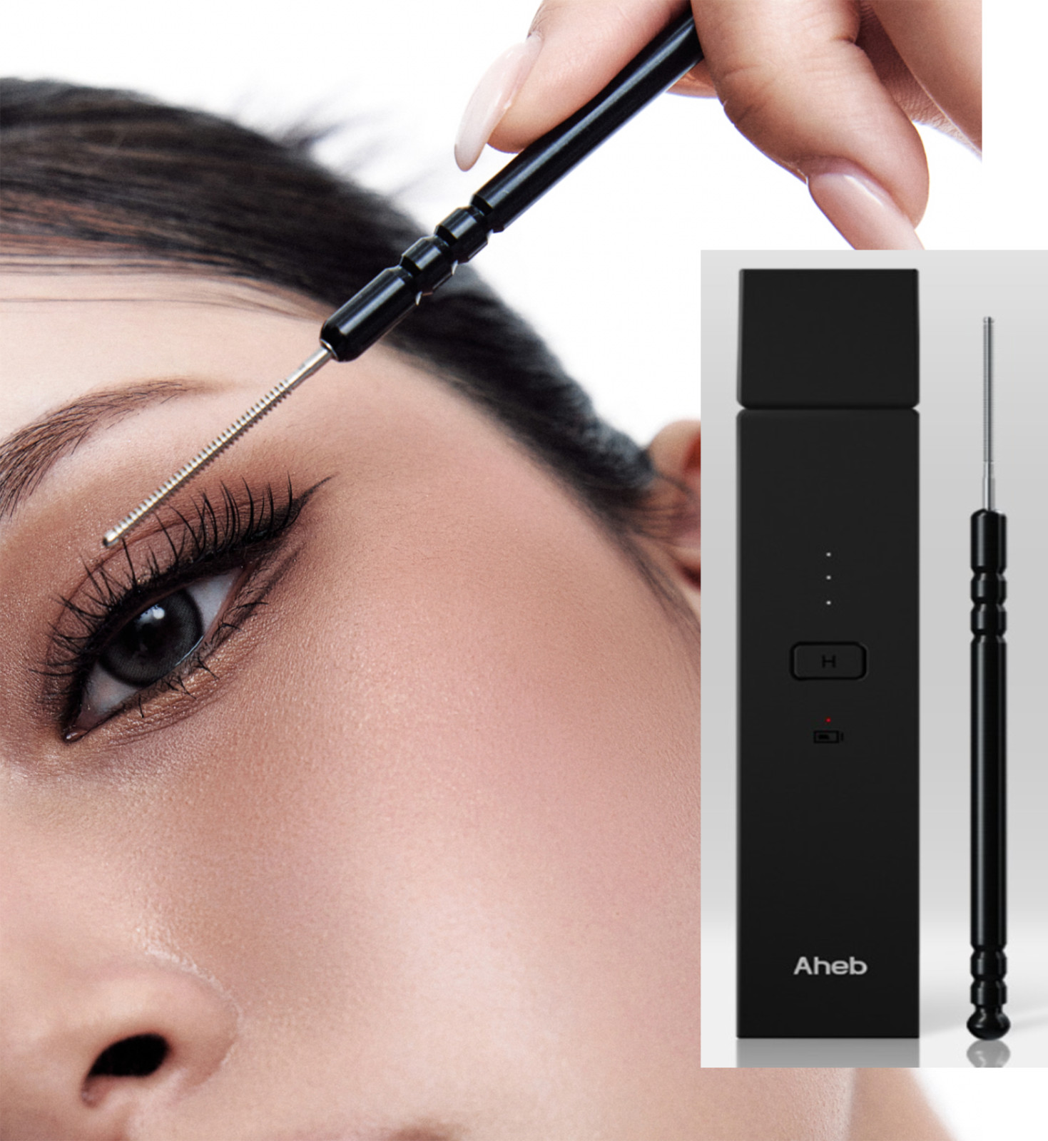 Aheb Eyelash All-Day Curling Stick_Essential, Long Lasting Tool Electric Heated