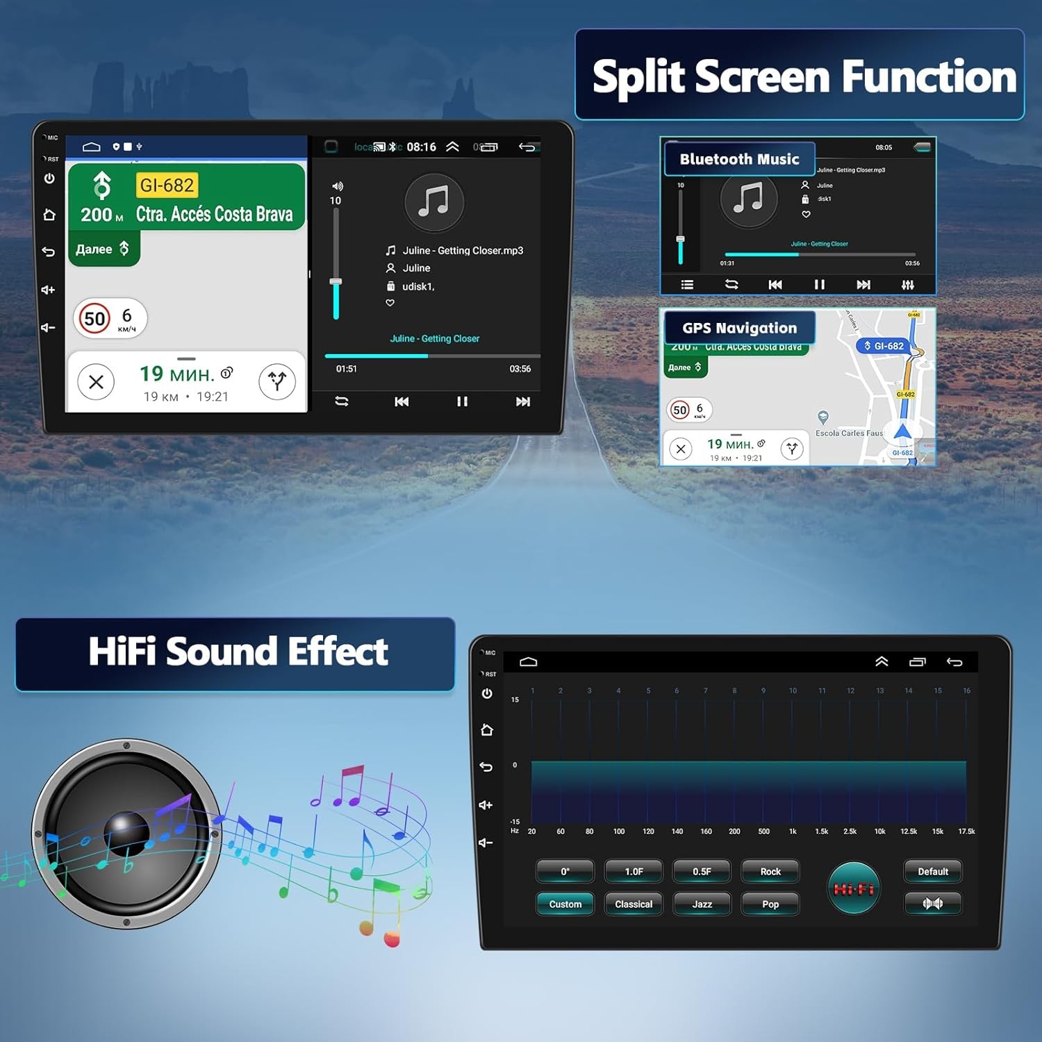 2+64G ANDROID 15 CARPLAY FOR 2014-2019 HYUNDAI GRAND I10 CAR GPS STEREO RADIO