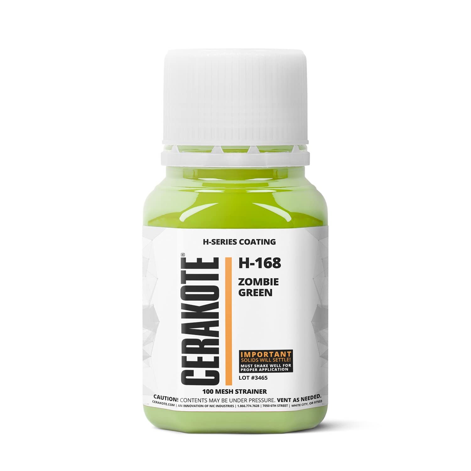 CERAKOTE® H-SERIES Oven Cure Coating with Part B H-168 Zombie Green (4oz)