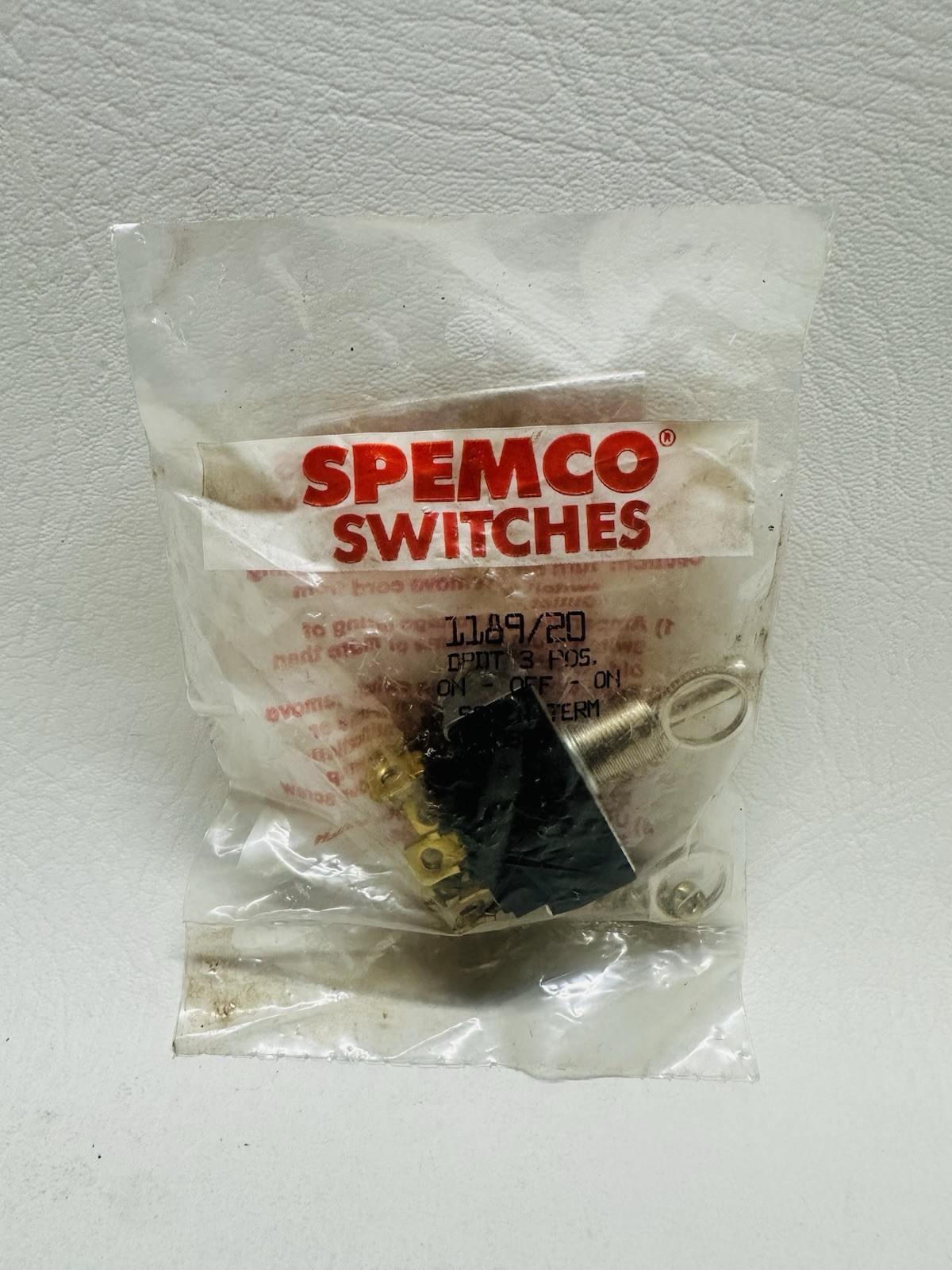 NEW Spemco 1189/20 Toggle Switch