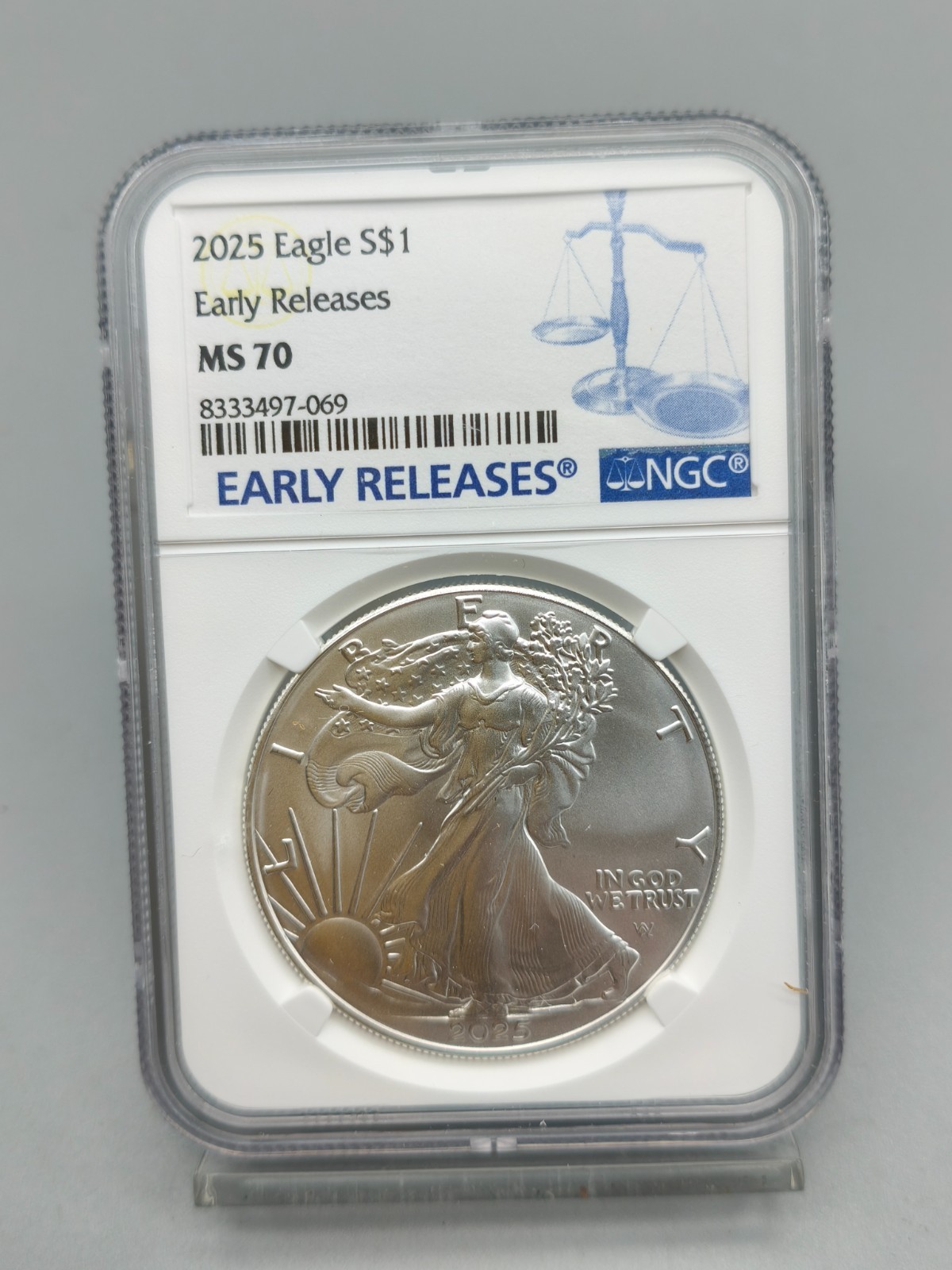 2025 American Silver Eagle NGC MS 70 Early Releases