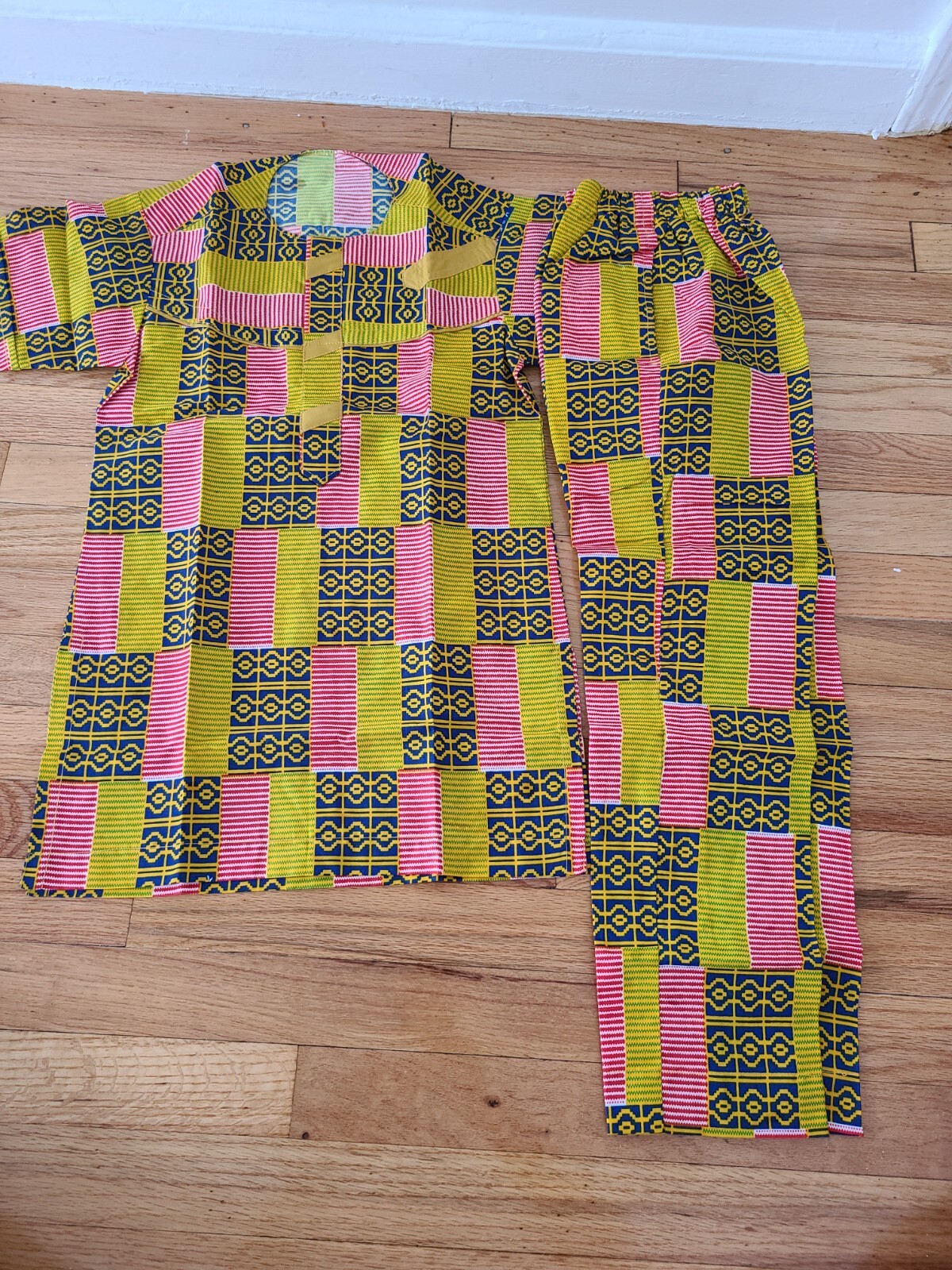 African clothing Kids Dashiki 8-12 Years Boys ankara Unisex Shirt pants kids