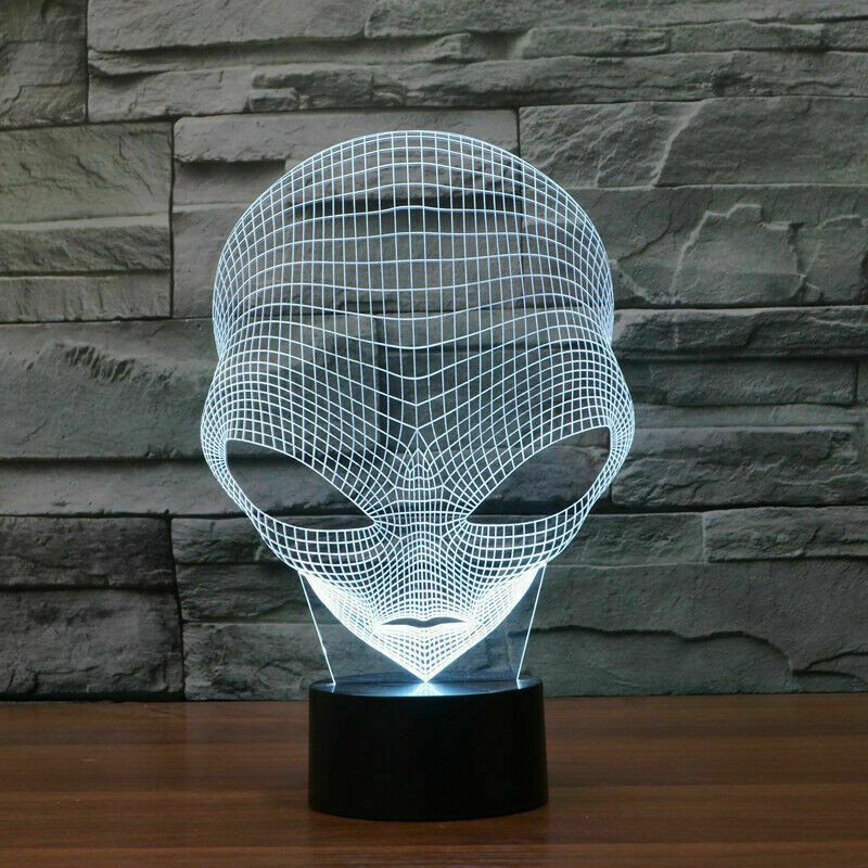 UFO Martian Alien 7 Color Changing LED Night Light Touch Switch Remote Control