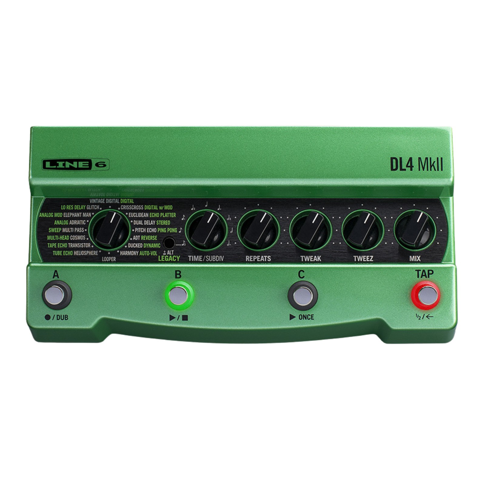 Line 6 DL4 MKII Delay Effects Pedal, Green
