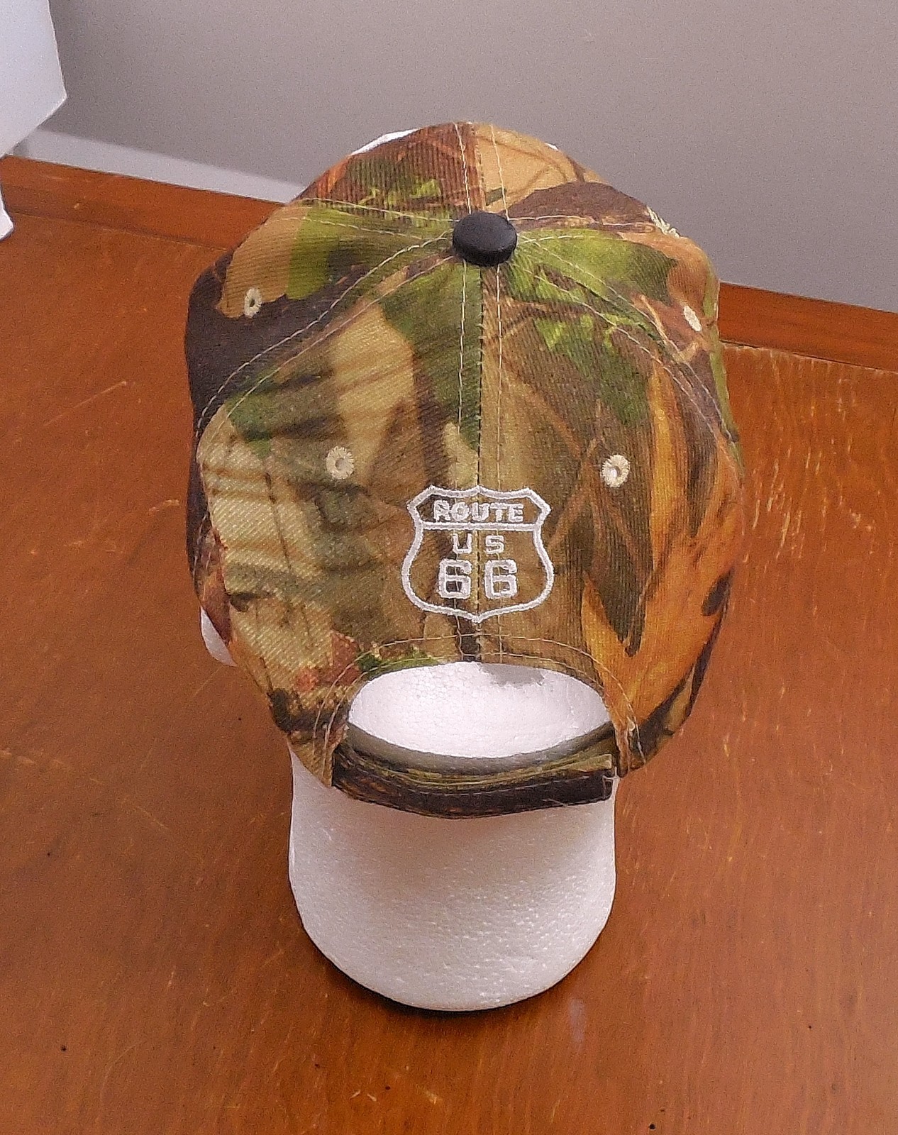 Mens Camo Baseball Cap Hat Adjustable Route 66 Real Time