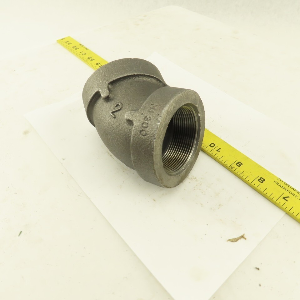 2" NPT Class 300 Malleable Iron 45-¦ Elbow Black Pipe Fitting