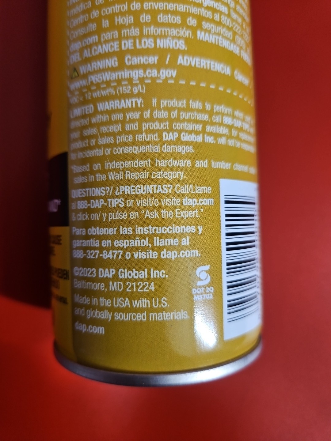 DAP Knockdown Water Based 2 in 1 Wall & Ceiling Texture Wide Spray - 25 Oz - NEW