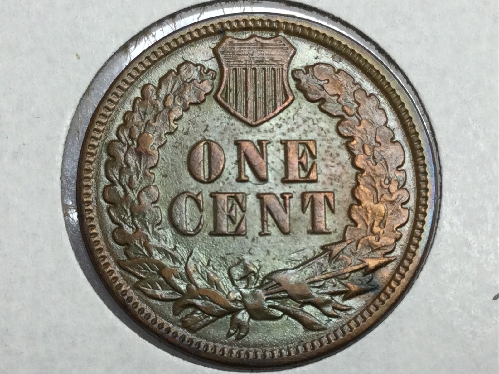 1883 Indian Cent in high end almost uncirculated