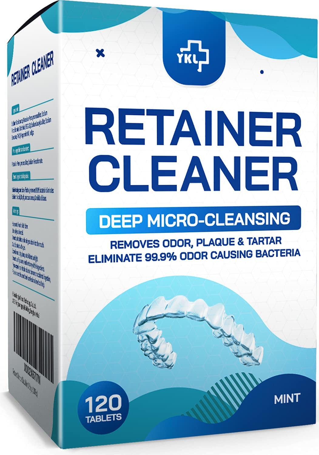 Retainer & Denture Cleaner Tablets - 4 Months Supply (120 1 Count (Pack of 1)
