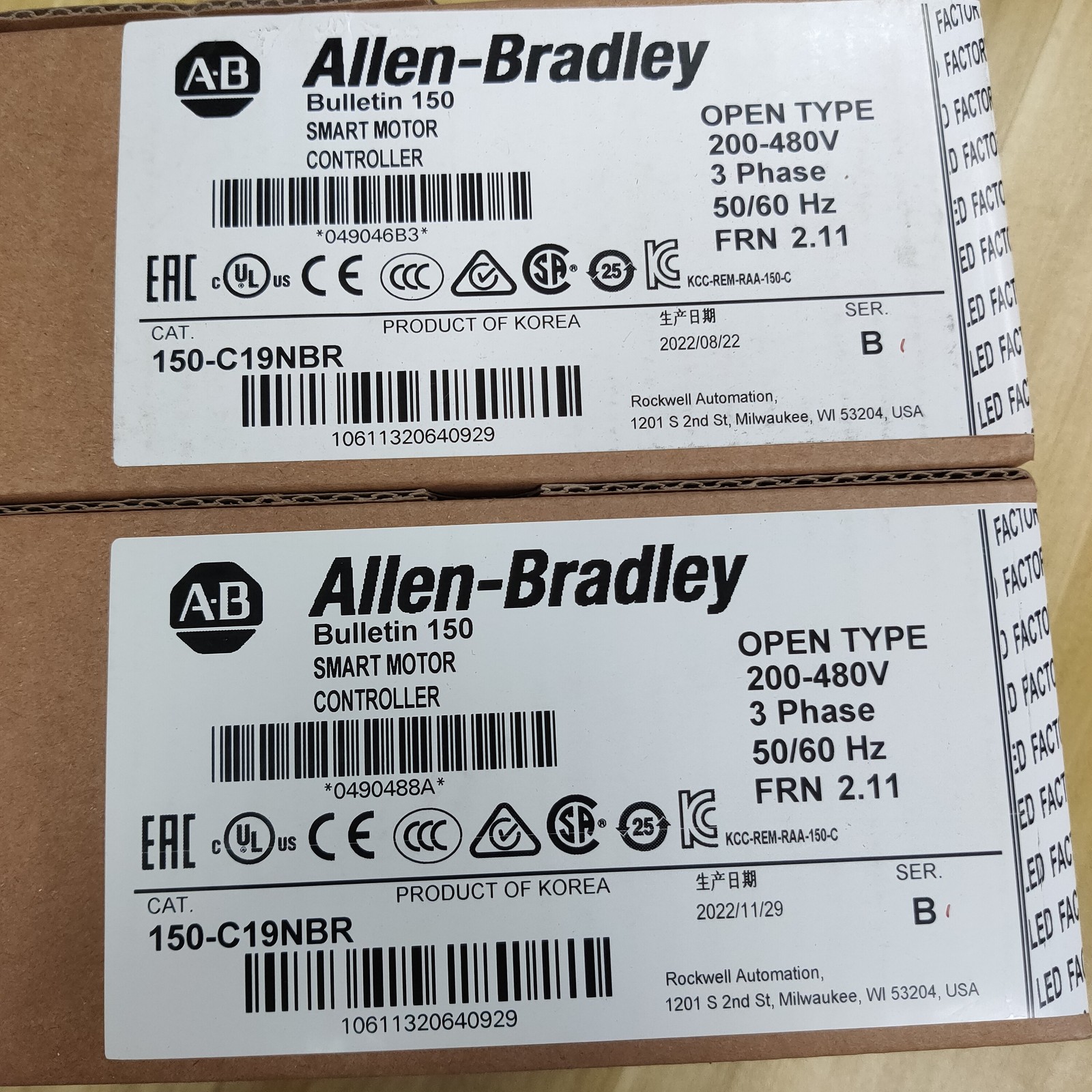 New Factory Sealed AB 150-C19NBR Smart Motor Controller