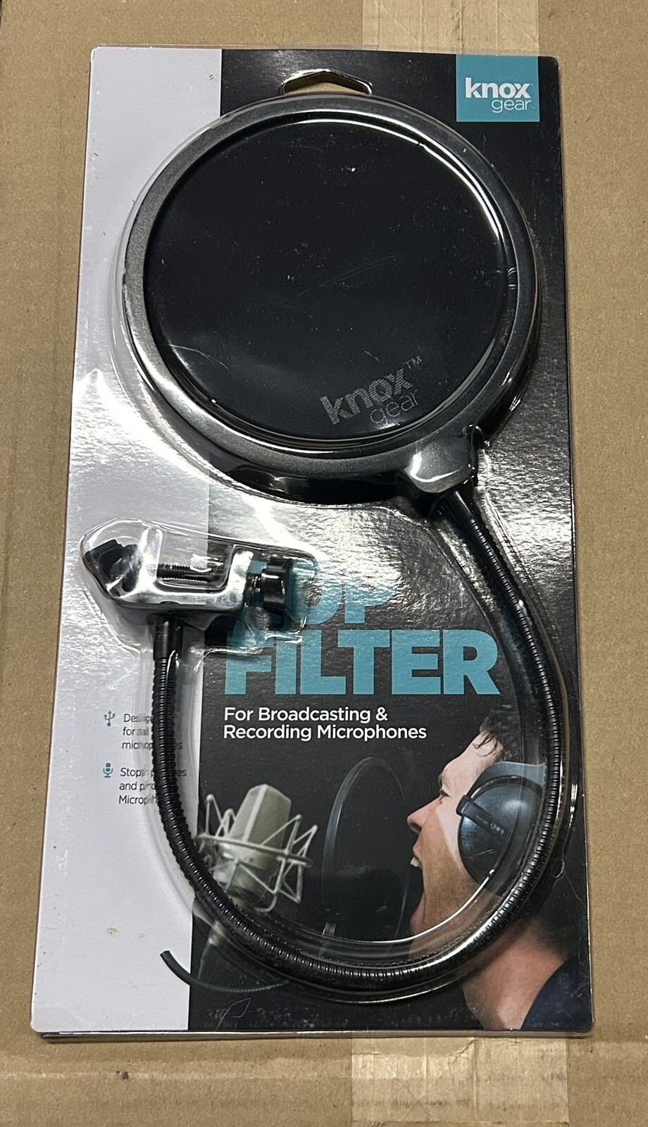 Knox Gear Pop Filter for Broadcasting and Recording Microphones