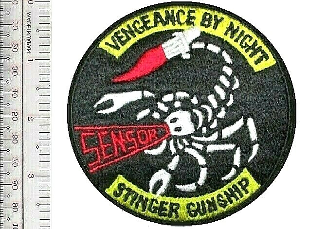 US Air Force Boxcar C-119 Gun Ship Stinger Vengeance By Night Patch NO TARIFF