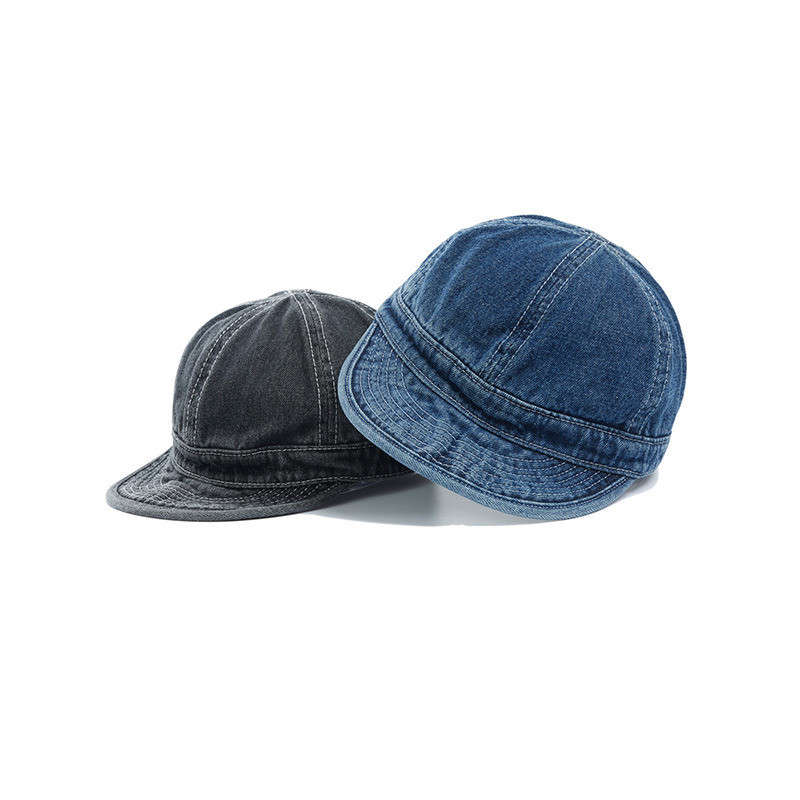 Men's Vintage Denim Mechanics Cap Air Force Pow Cap Casual Cap Cowboy Casual Hat