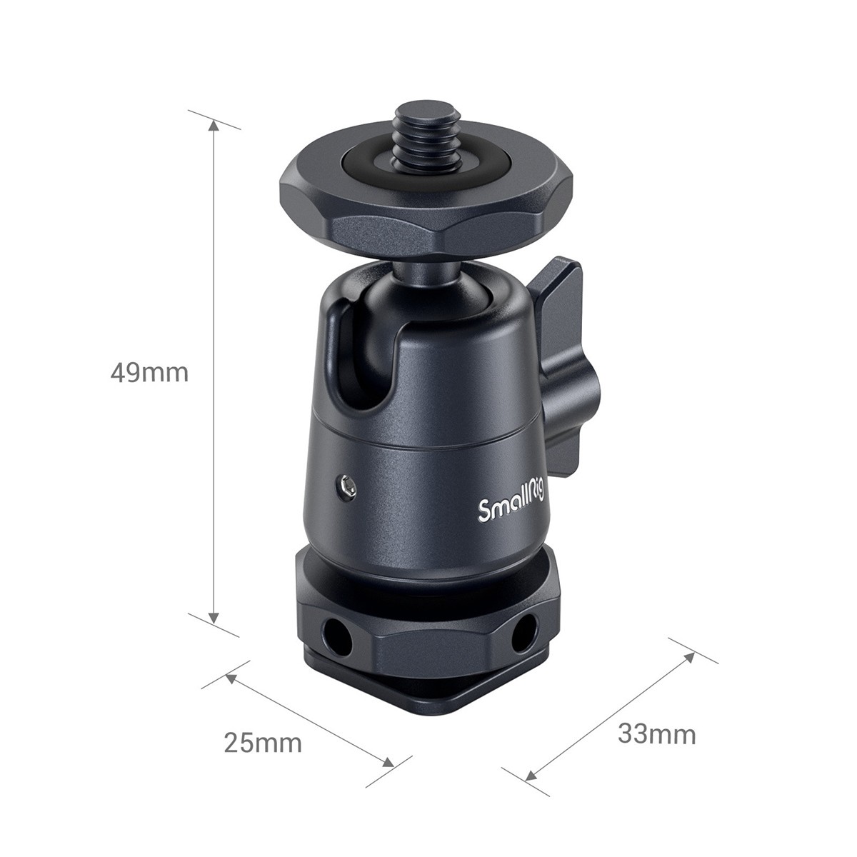 SmallRig Mini Ball Head Mount with Removable Cold Shoe, 2-Pack