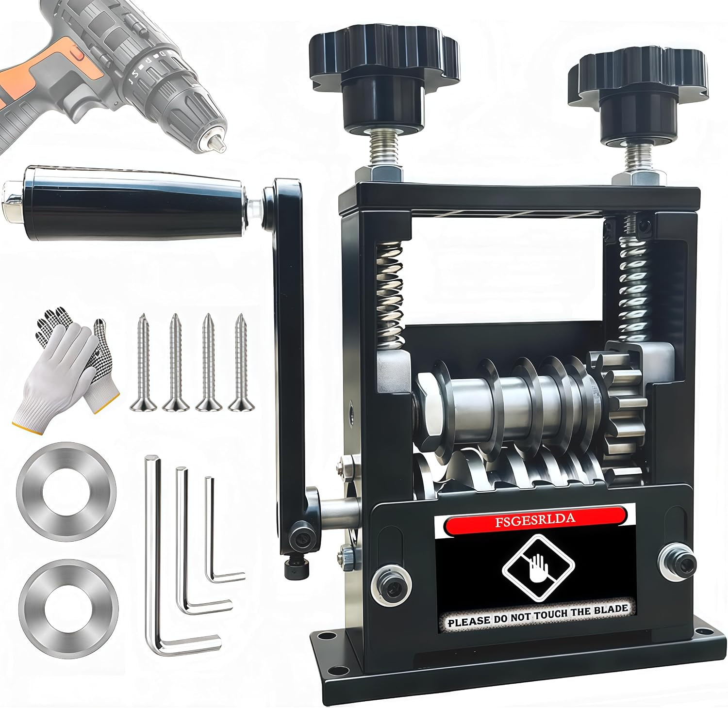 Manual Wire Stripper Machine,Drill Powered Hand Crank Wire Stripper Tool