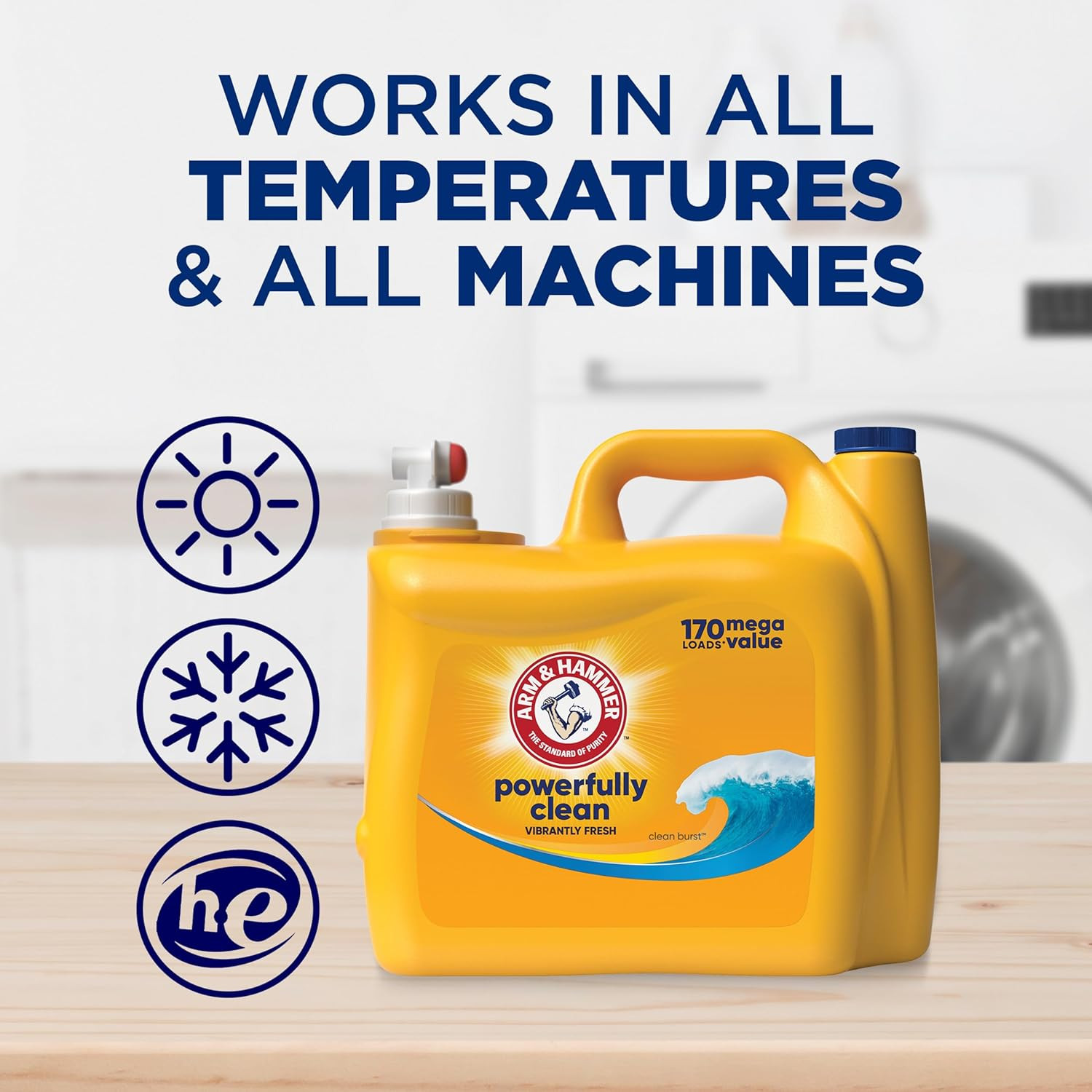 Clean Burst, 170 Loads Liquid Laundry Detergent, 170 Fl Oz