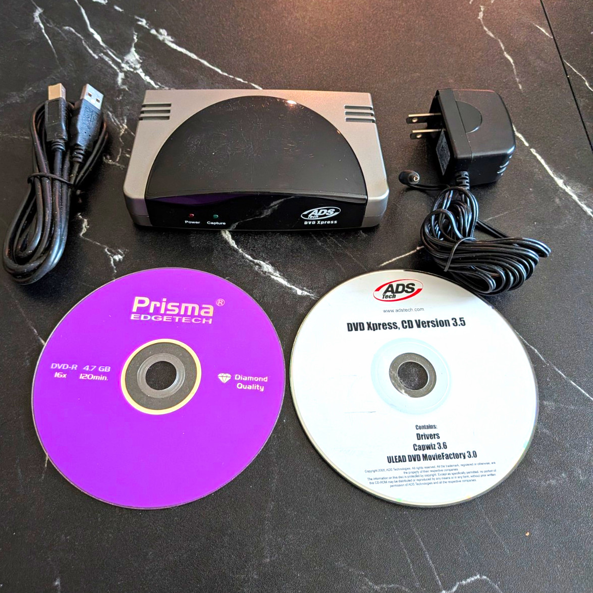 ADS Tech DVD Xpress USB Analog-to-Digital Video Capture w/ CD v3.5 RCA S-Video