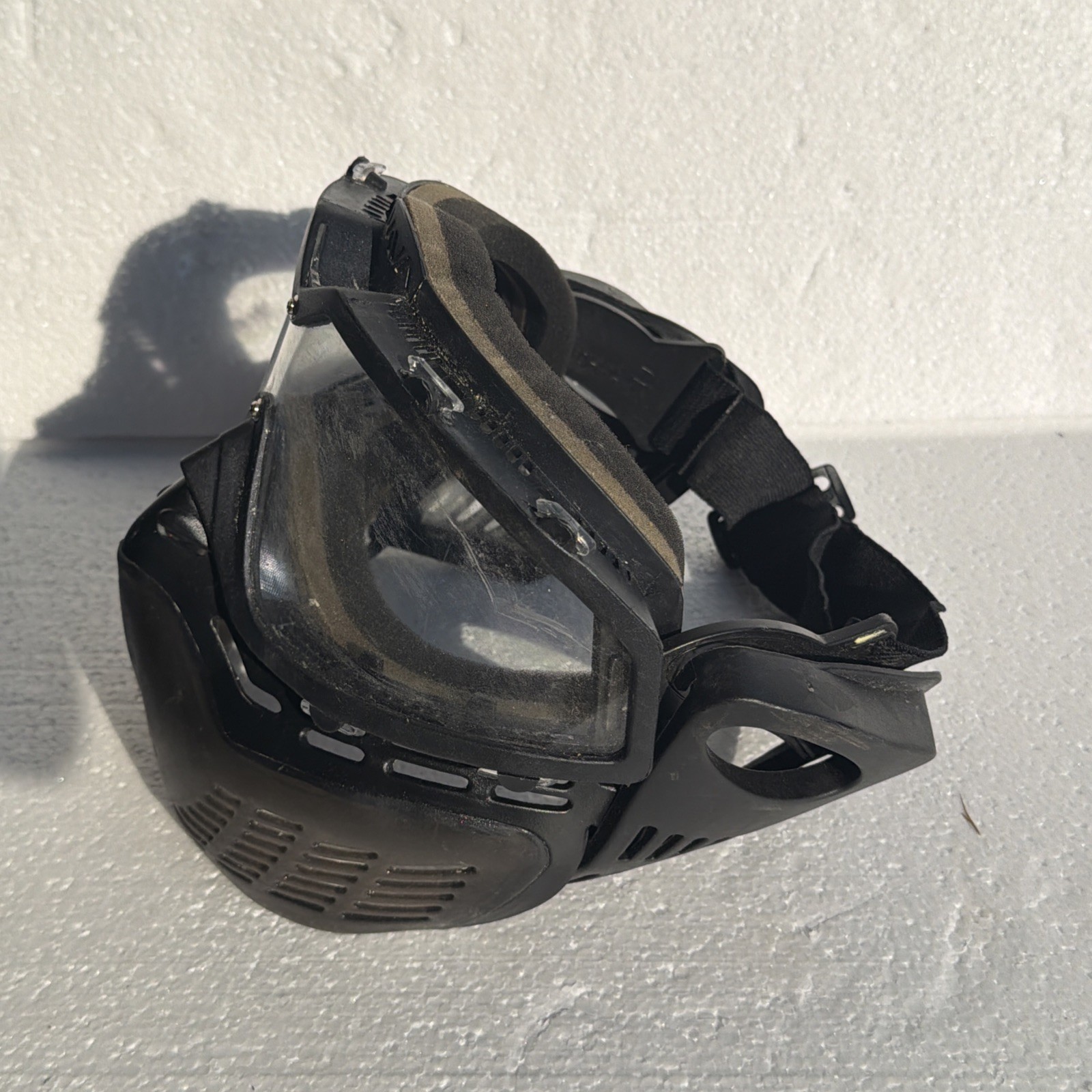JAVA Paintball Mask Black Face Mask