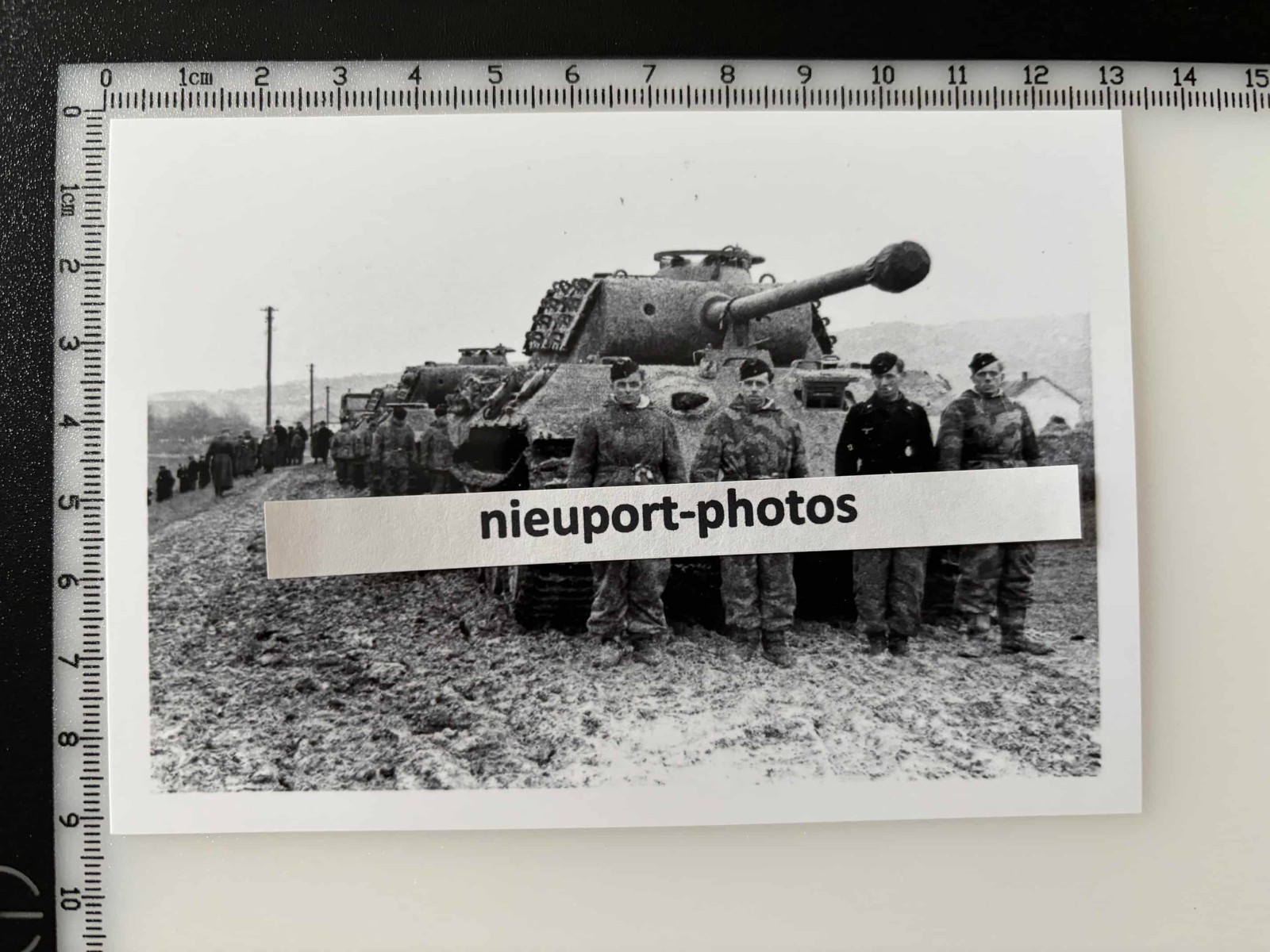 REPRO WW2 Photo Foto Wehrmacht Panzer Tank Pz V Panther Zimmerit Camo Tarn
