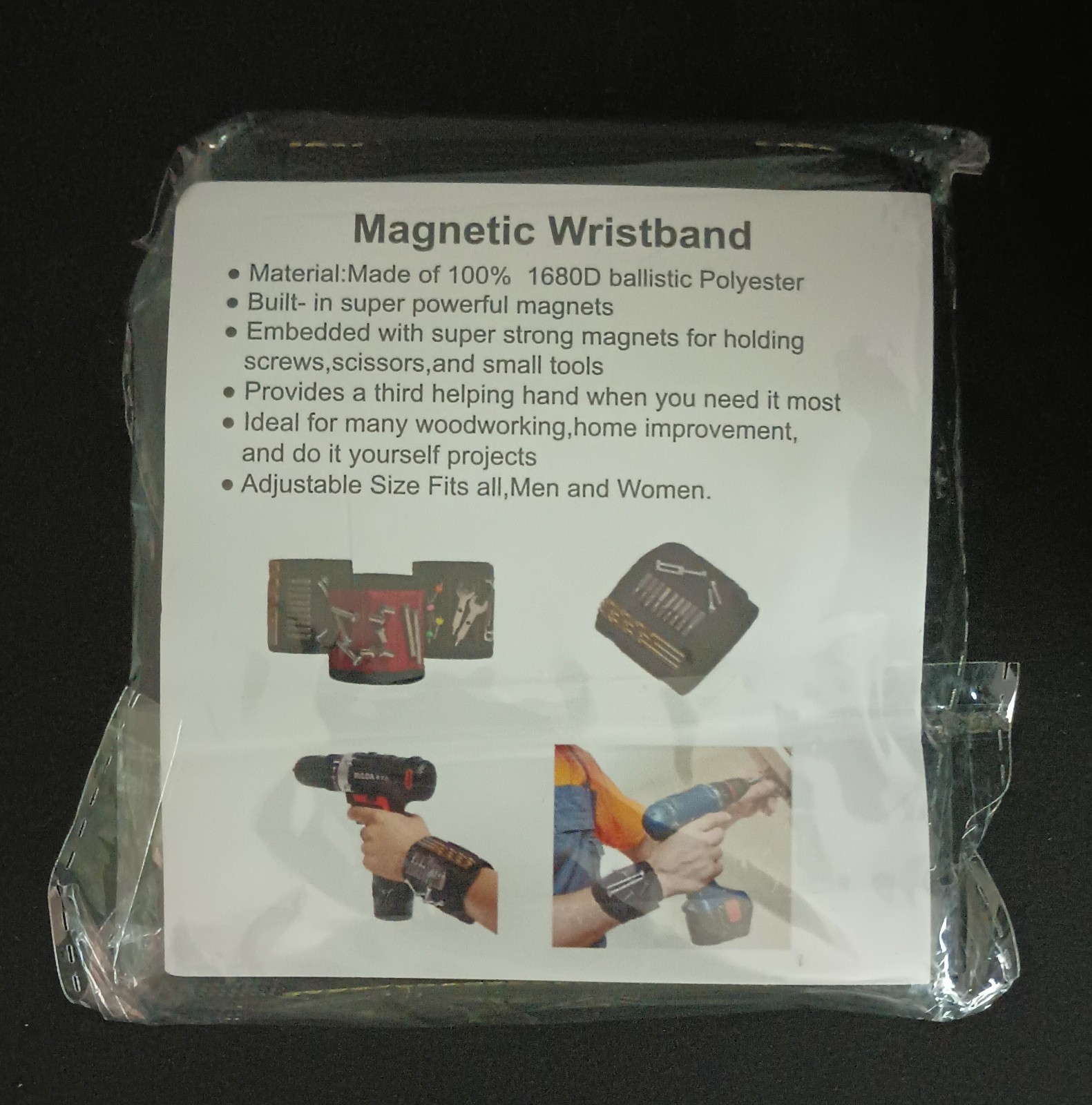 Magnetic Wristband for Holding Screws  (NEW)