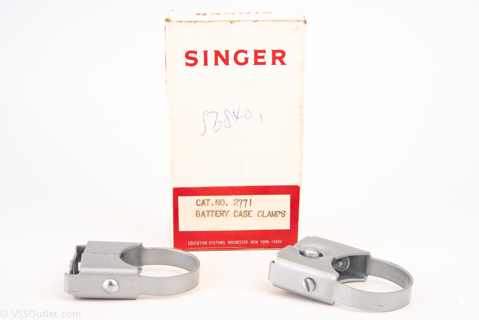 Graflex Singer Division Battery Case Clamps Cat No 2771 Set of 2 in Box V27