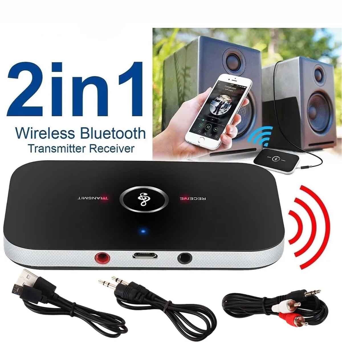 Transmitter Receiver 2 IN 1 Bluetooth 5.0 Wireless Audio 3.5mm USB Aux Adapter