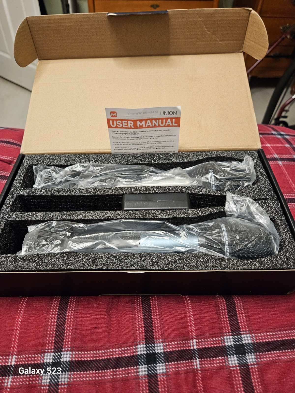 Echomussy Wireless Microphones Open Box Excellent Condition Independent Volume