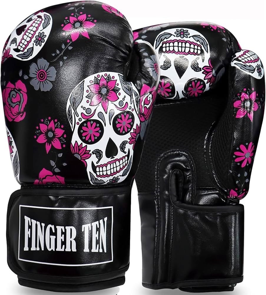 Boxing Gloves Women Punching Sparring Kickboxing MMA Training Heavy Bag 12 OZ