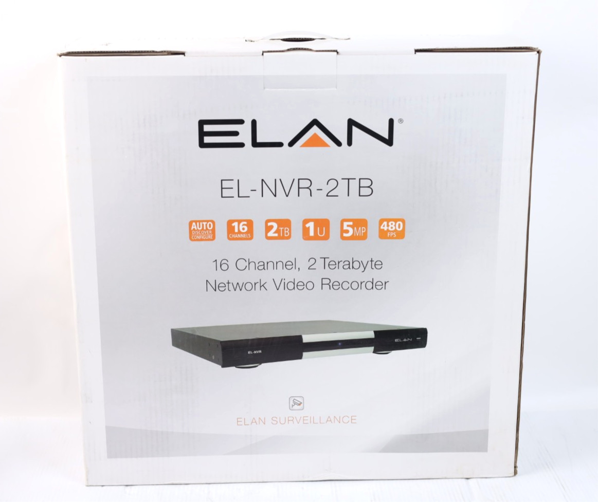Elan EL-NVR-2TB ELAN Network Video Recorder (NVR) 2TB New u290