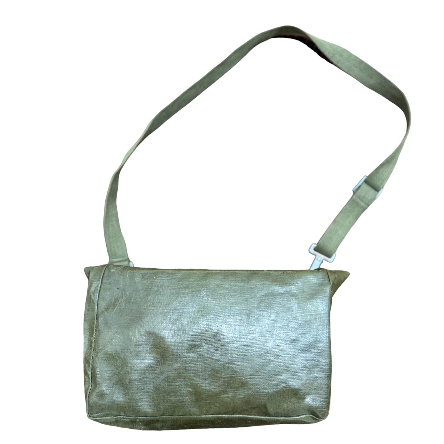 Swiss Gas Mask Bag with Canvas Shoulder Strap