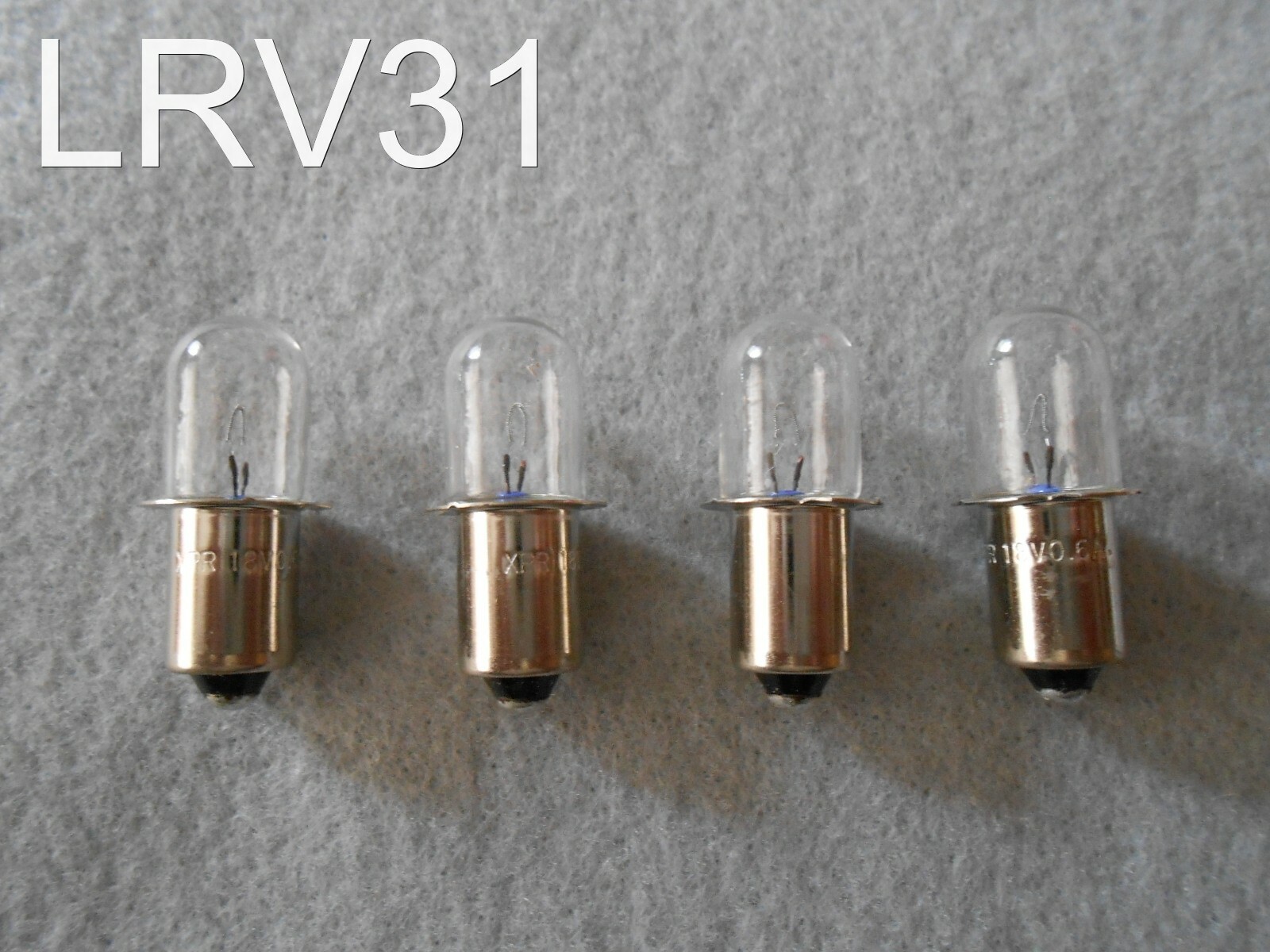 (4) PORTER CABLE 18 v VOLT Flashlight Replacement Xenon Bulb / PC18FL - PCL180L