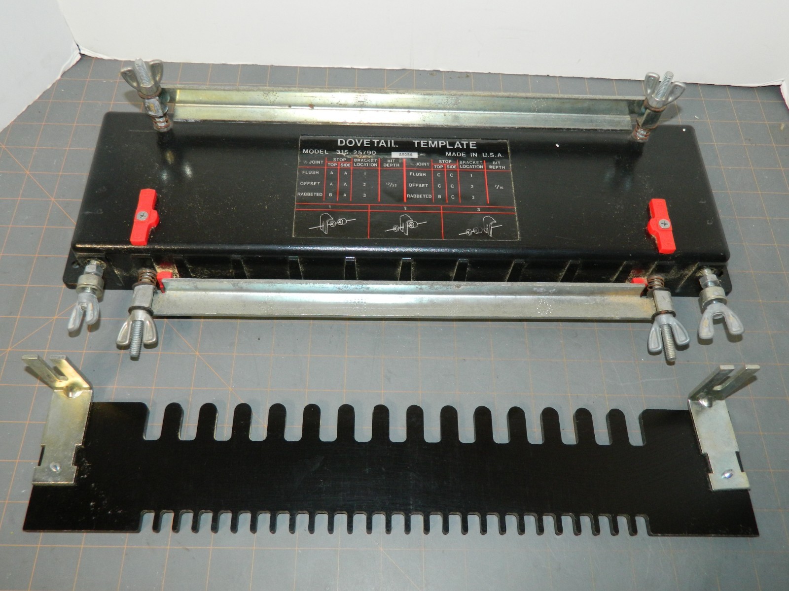 Sears Craftsman Dovetail Template Model 315.25790 , Great Shape! FREE SHIP
