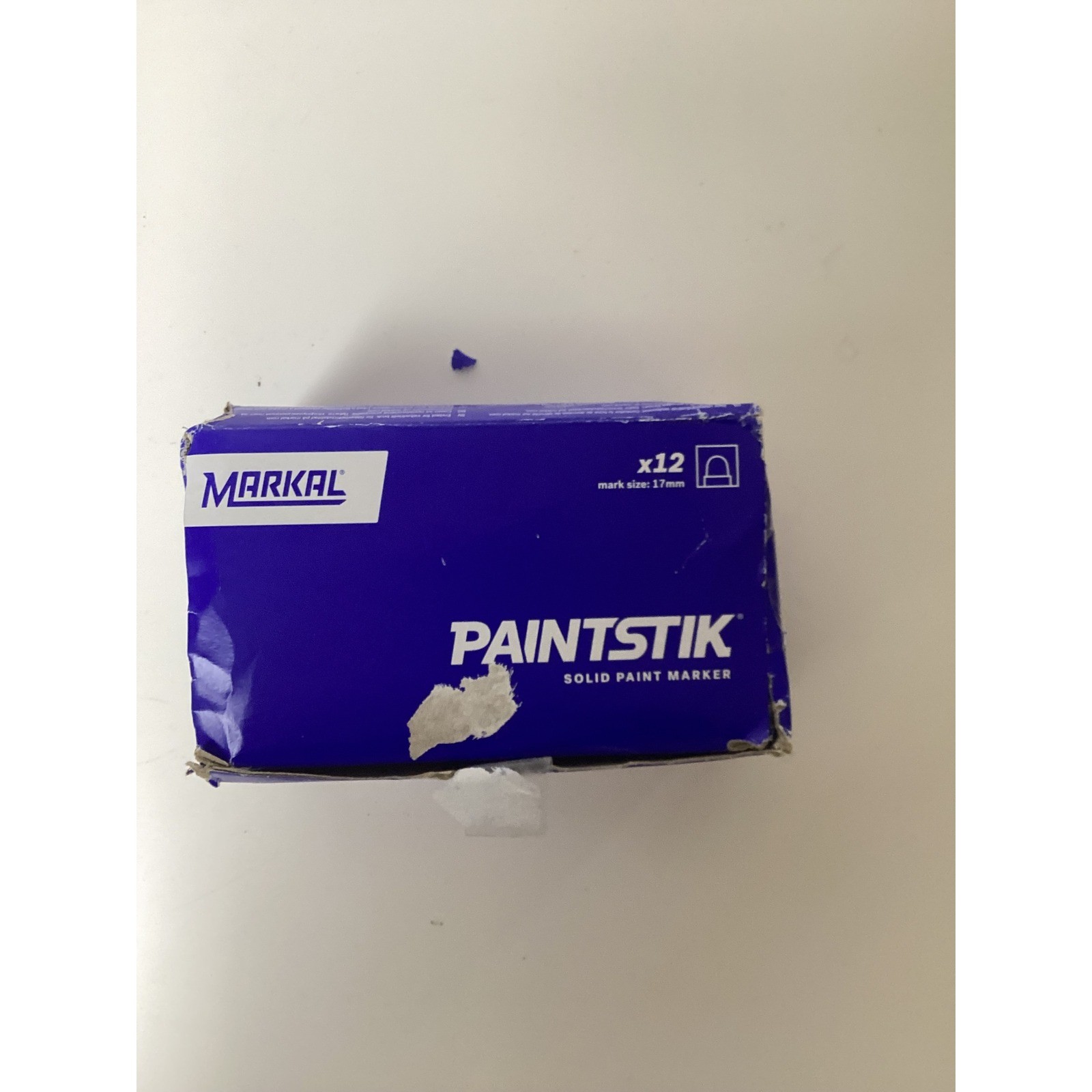 Markal Paintstik Original 8 Solid Paint Marker 12 Pack 17mm Black 8 + 4 White