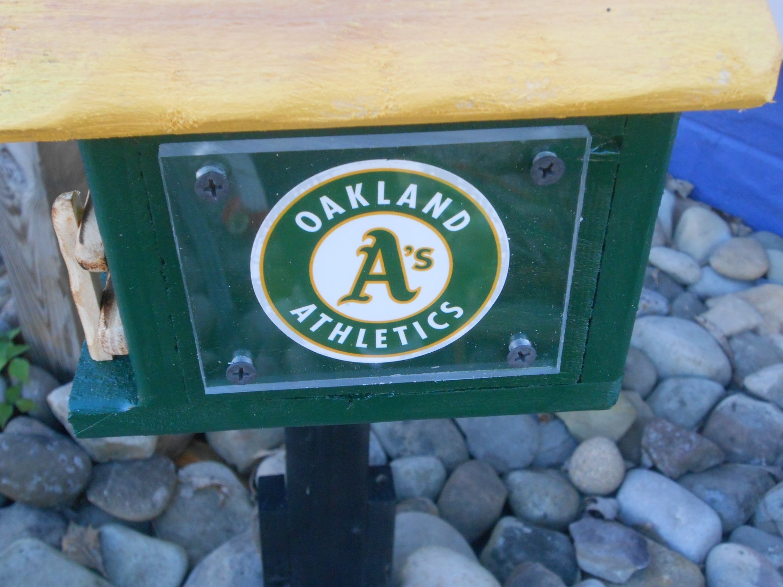 Oakland Athletics MLB Wood Handmade Birdhouse