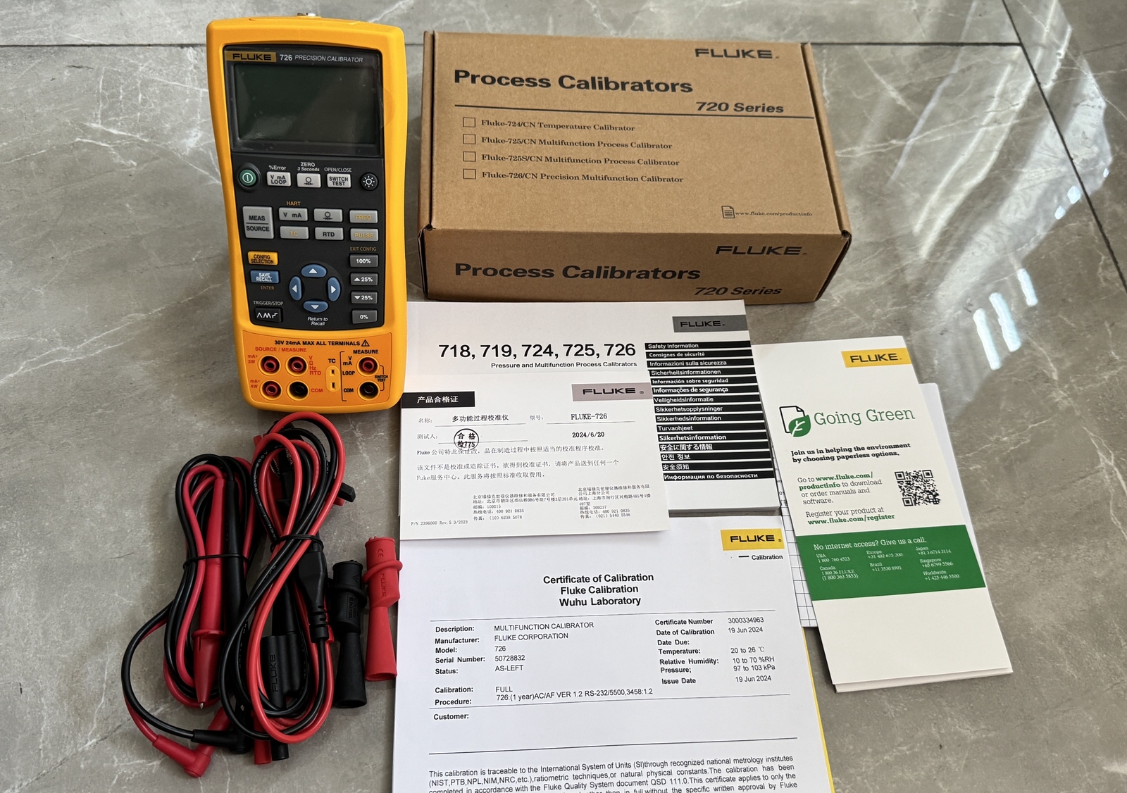 FLUKE 726 PRECISION MULTIFUNCTION CALIBRATOR (MFG-2025) CALIBRATED 2025 - NEW