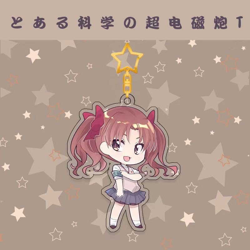 Shokuhou Misaki To Aru Kagaku no Railgun Acrylic Itabag Keychain Pendant