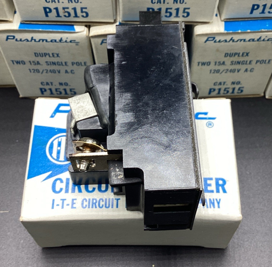 One (1) New Circuit Breaker Pushmatic P1515 15/15 Amp Two Single Pole Duplex @@