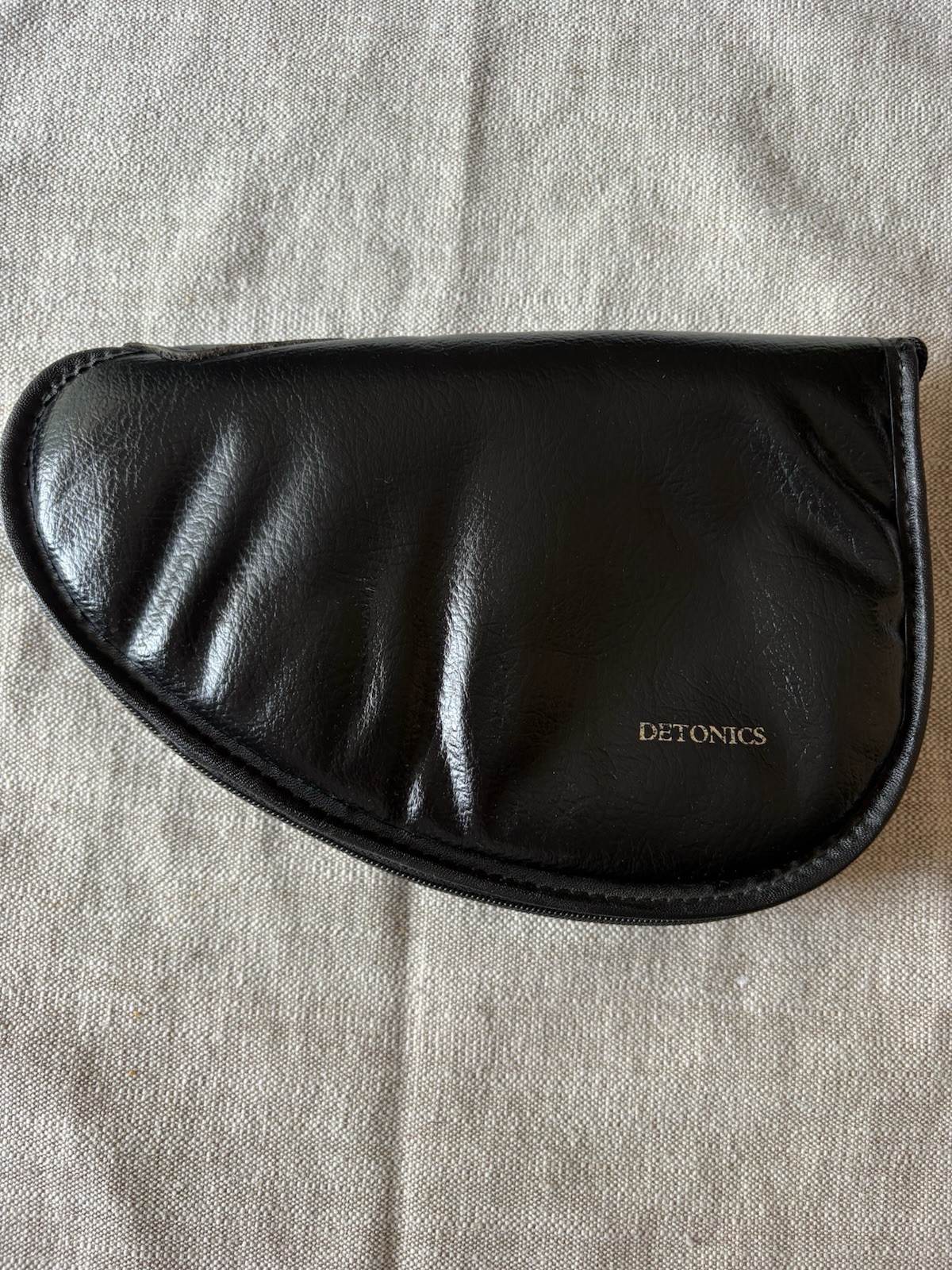 Original DETONICS .45 Combat Leather Soft Sherpa Case EARLY Type NICE, tiny flaw