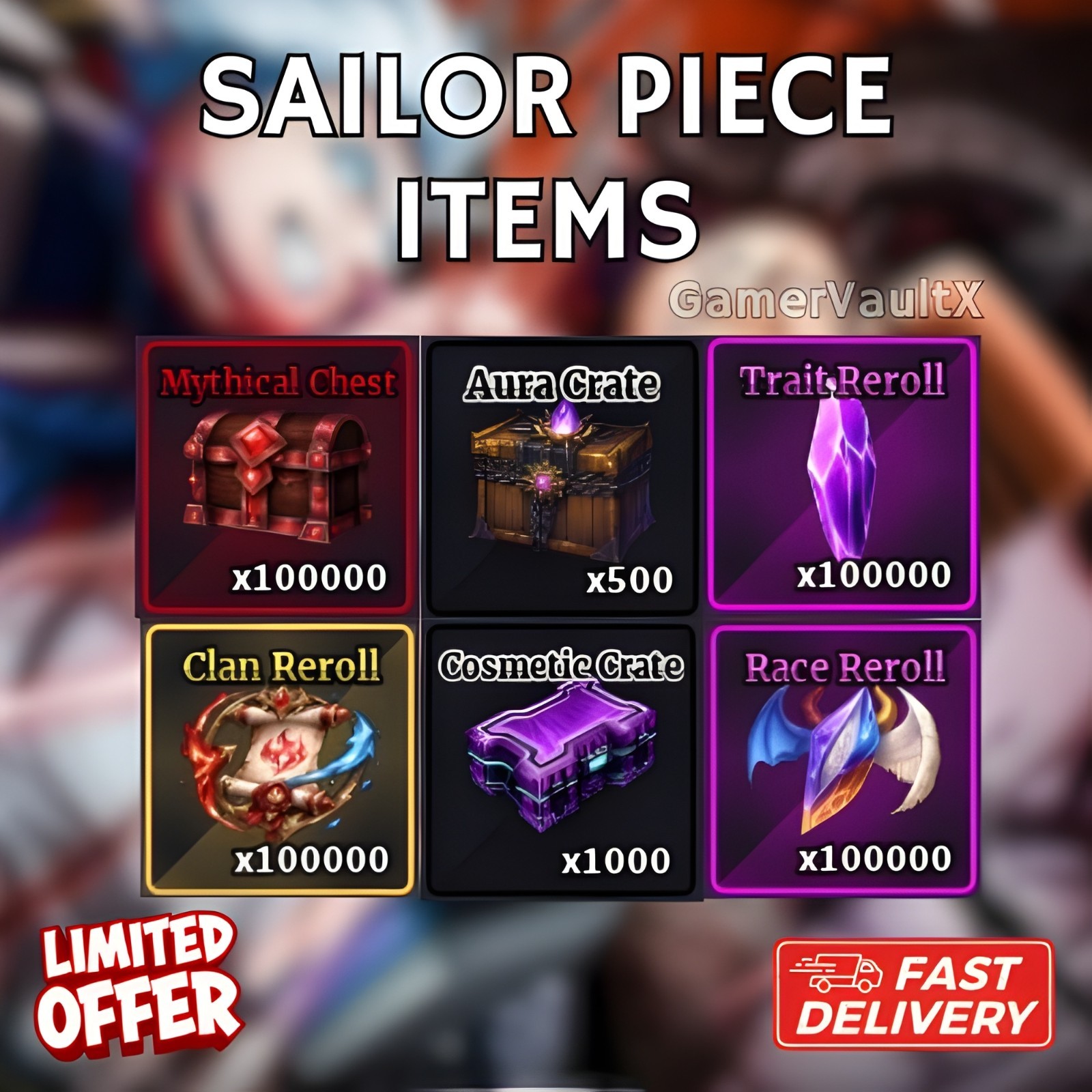SAILOR PIECE ROBLOX | ALL ITEMS, MATERIALS,WEAPONS,FRUITS,POWERS | FAST