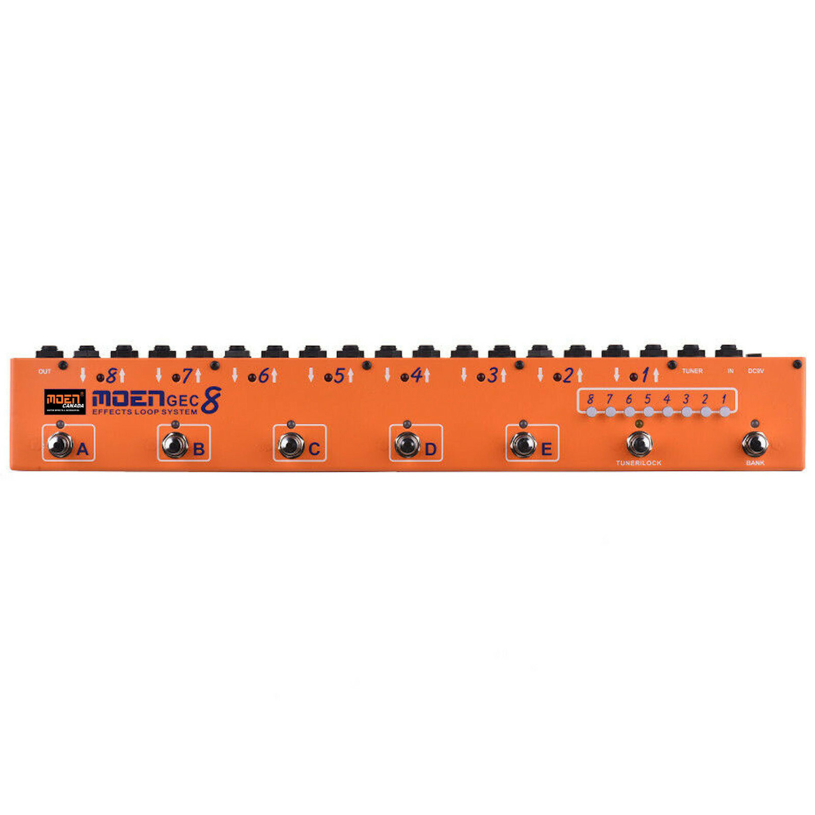 MOEN GEC8 OR Guitar Effect Pedal Commander Effect Loop System 8 Loops 10 Presets