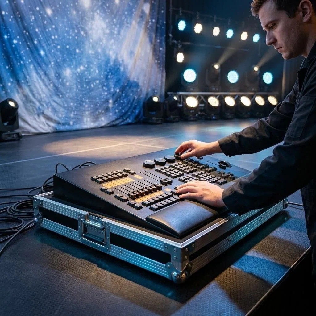 US stock free ship dmx512 lights controller command wing 2 onpc control +case