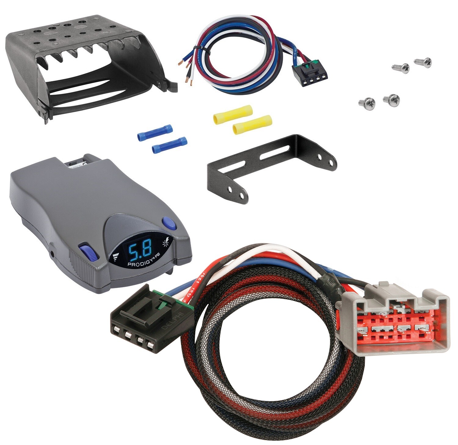 Clam Shell Trailer Brake Control for 09-21 Ford F-150 Wiring Tekonsha Prodigy P2