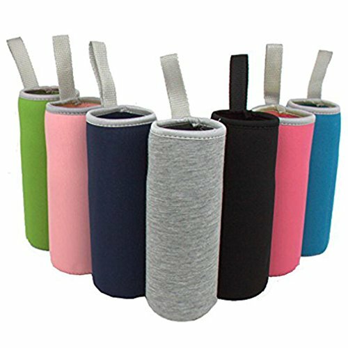 sunkey 7 Pack Glass Water Bottle Sleeve 12oz - 19.4 oz Neoprene Insulated