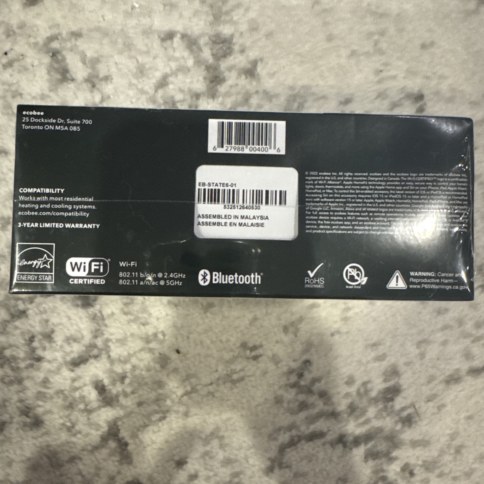 Ecobee Smart Thermostat Premium (EBSTATE601)