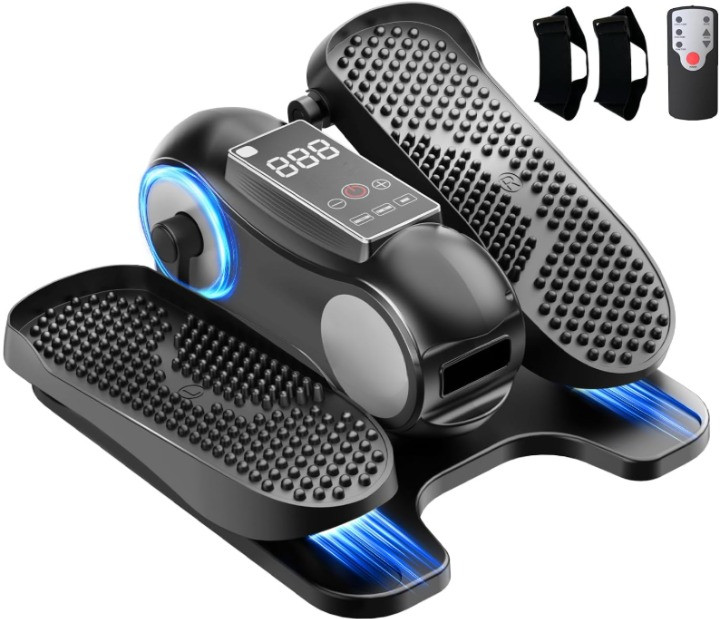 Elíptica Bajo Escritorio Eléctrica Silencio con Control Remoto 12 Velocidades