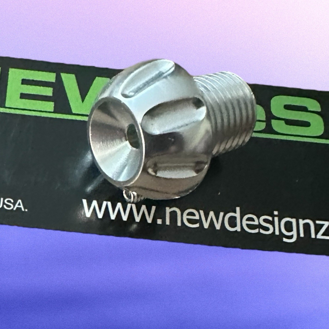 New DeSignz NDZ ANS Jackhammer LPR Adjustment Knob Gloss Clear Silver Autococker