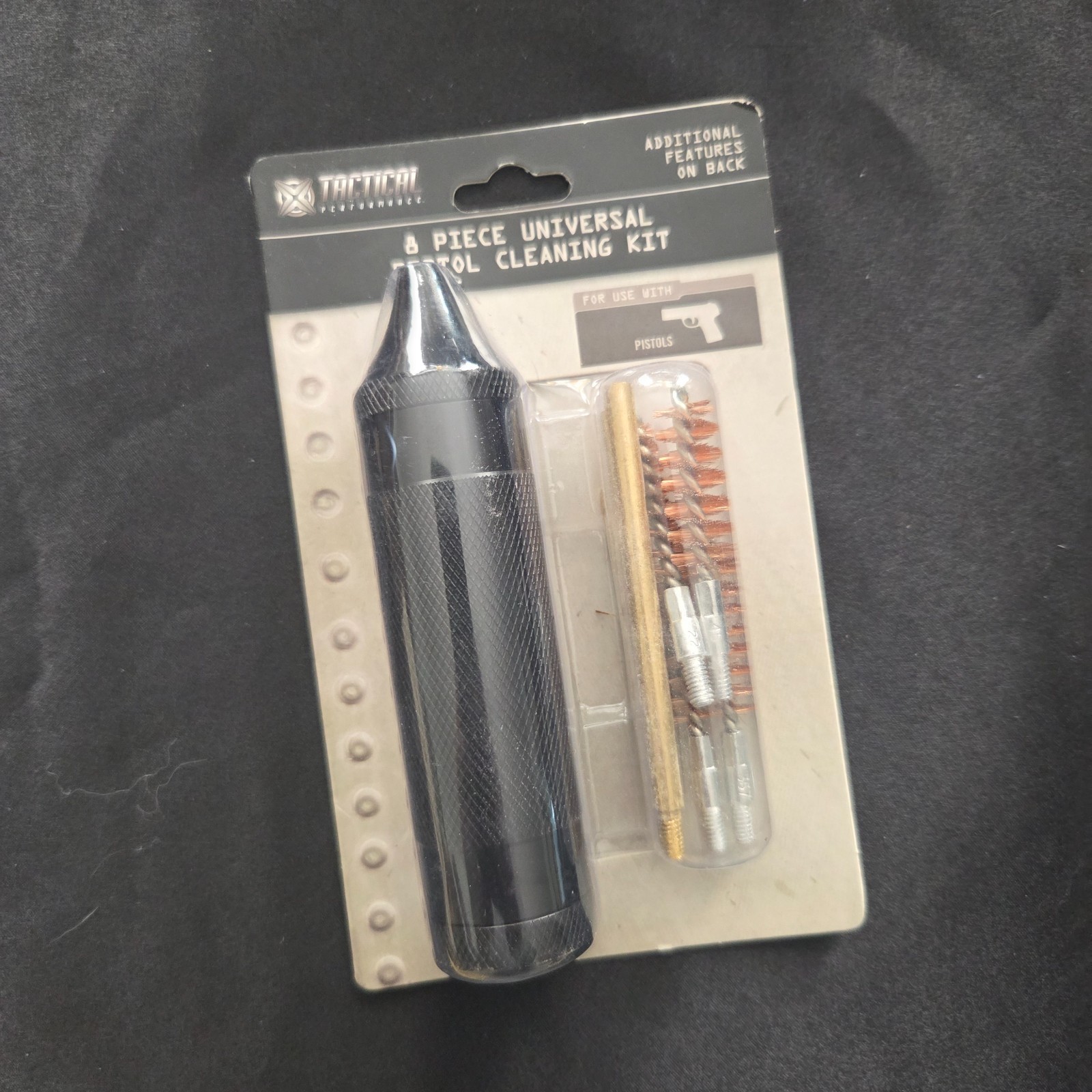Universal Pistol Cleaning Kit Deluxe 8 Piece Storage Handle Tactical Performance