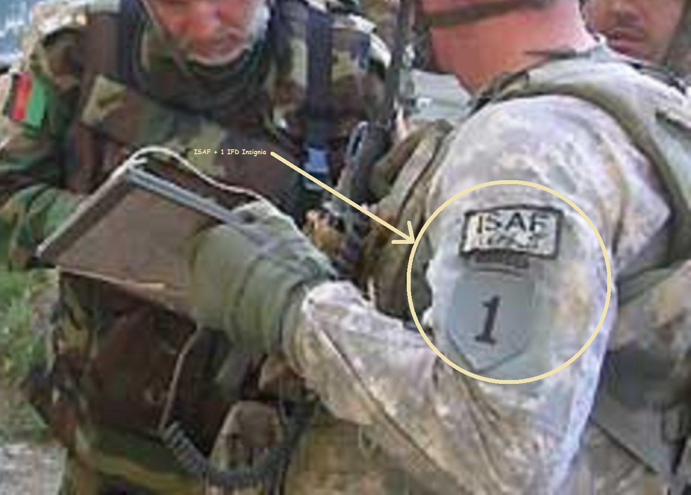 KANDAHAR-WHACKER© FORWARD AIR-GROUND TEAM MARINE EXPEDITIONARY FORCE + US FLAG